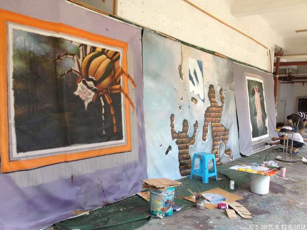 深圳3D壁画、3D地画、3D街头立体画 深圳3D壁画、3D地画、3D街头立体画