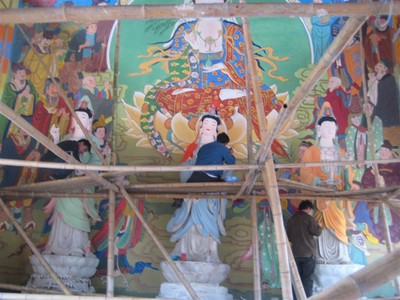 古建彩绘壁画寺庙壁画