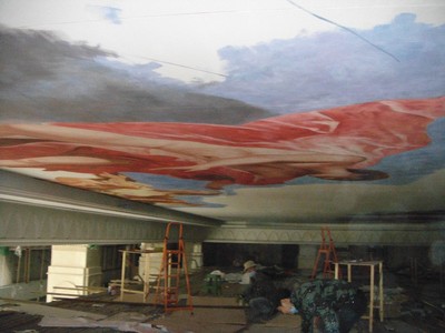 兰州公馆手绘欧式壁画